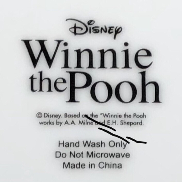 Disney Winnie the Pooh Floral Dinner Plate - White and Multicolor - Picture 2 of 2